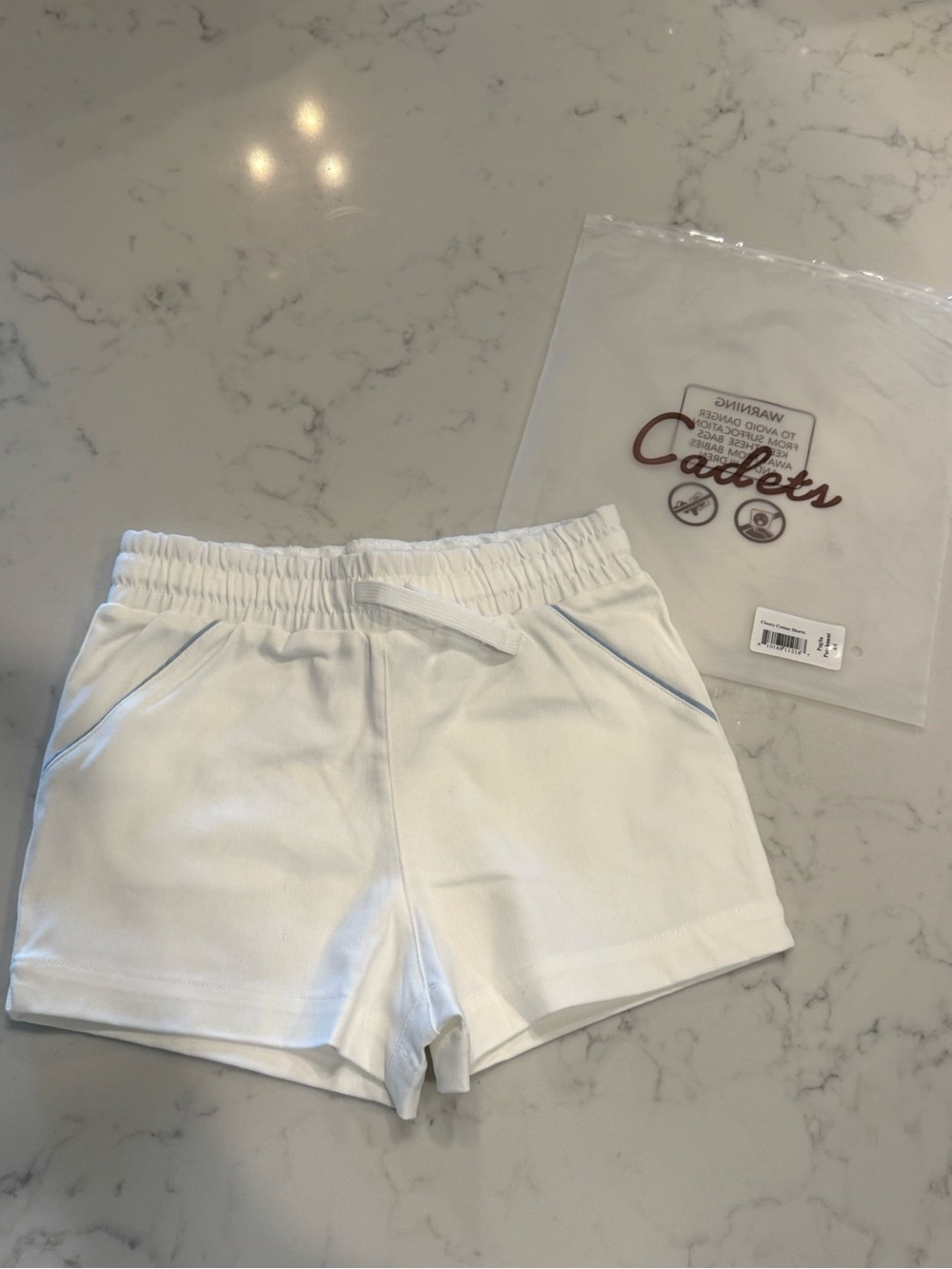 NWT Cadets Boy’s Classic Twill Shorts in Puglia Parchment